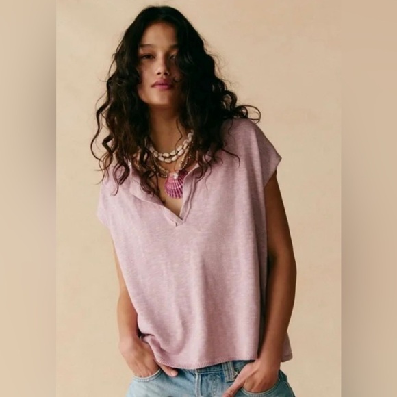 Free People Sweaters - Free People Beach Marina Del Sol Sweater Mauve Pink